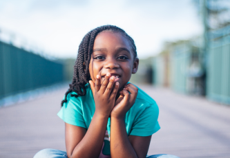 child smiling