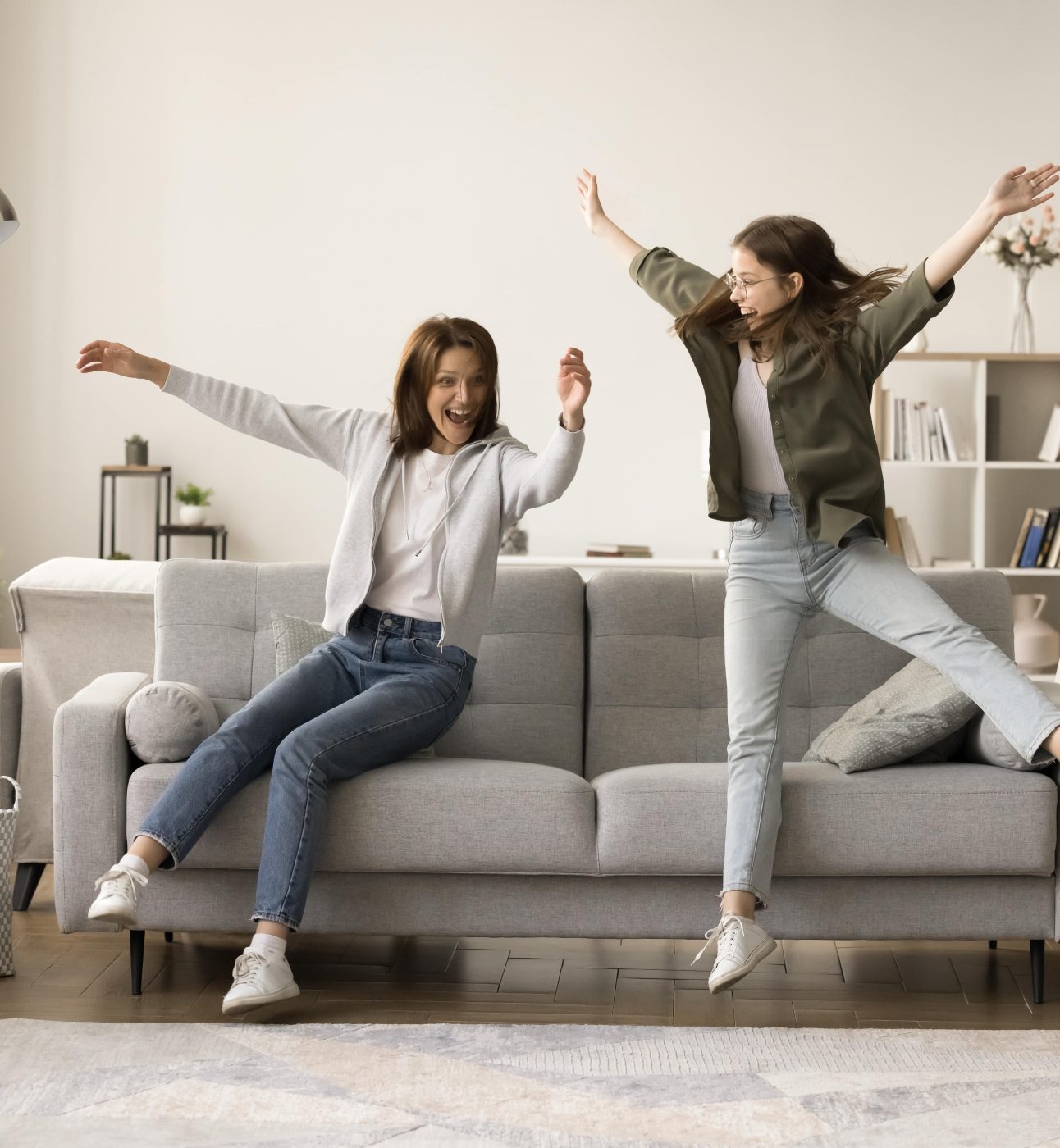 adoptive mother with teenager